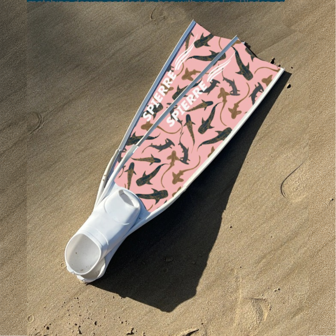 Spierre Shark Fam Coral Design Carbon Art Fins