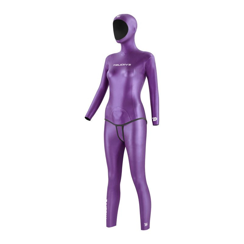 12 Women's Glide Skin Classic Freediving Wetsuit - Purple