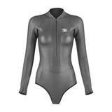 12 Women's Siren Front Zip Warmth Bikini - Gray