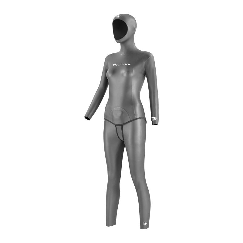 13 Women's Glide Skin Classic Freediving Wetsuit - Gray