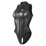 13 Women's Siren Alpha Front Zip Sleeveless Bikini - Black