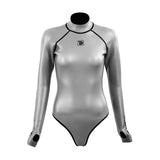 13 Women's Siren Open Back Bikini - Silver