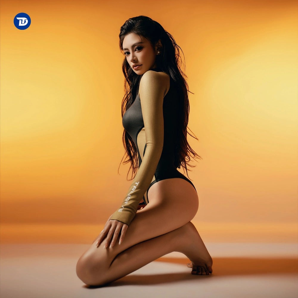 Black Gold Abyss Series Bikini Wetsuit