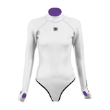 4 Women's Stretchy Open Back Bikini - White