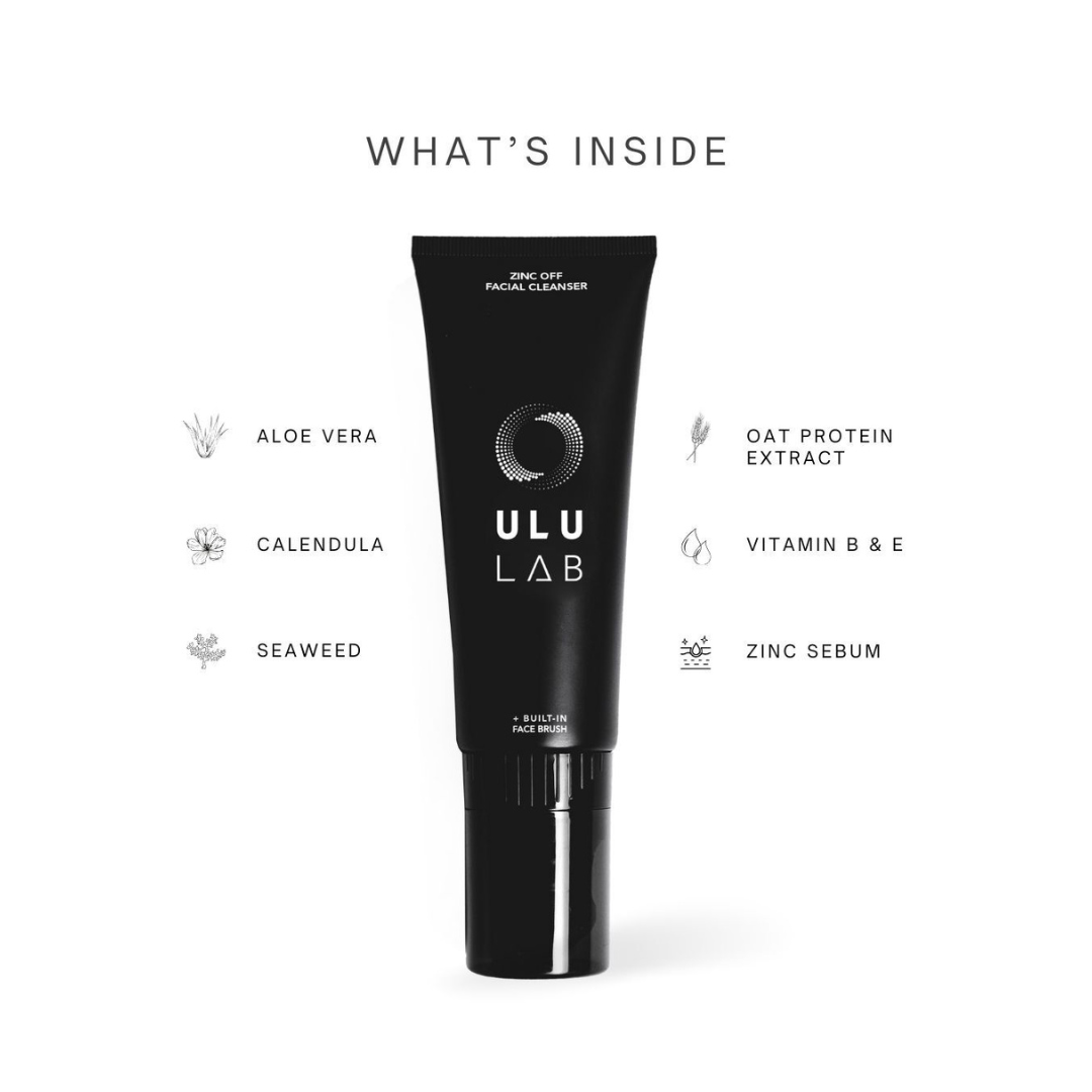 Ulu Lab Zinc Off Facial Cleanser to Remove Zinc & Mineral Sunscreen