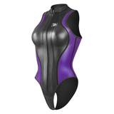 7 Women's Siren Alpha Front Zip Sleeveless Bikini - Purple