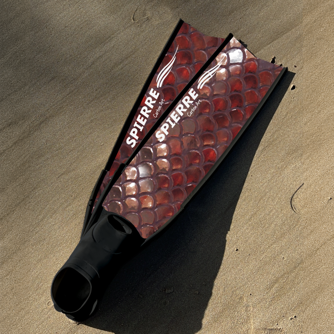 Spierre Rose Bronze Scale Carbon Art Fins