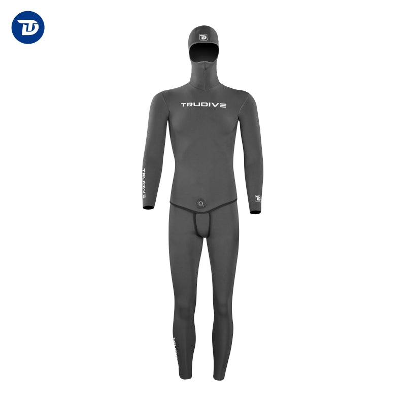8 Men's Super Elastic Reversible Wetsuit - Black Dark Gray