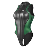 9 Women's Siren Alpha Front Zip Sleeveless Bikini - Green