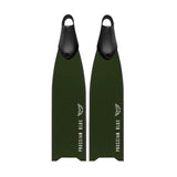 Prussian Blue Army Green Fiberglass Fins