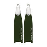 Prussian Blue Army Green Fiberglass Fins