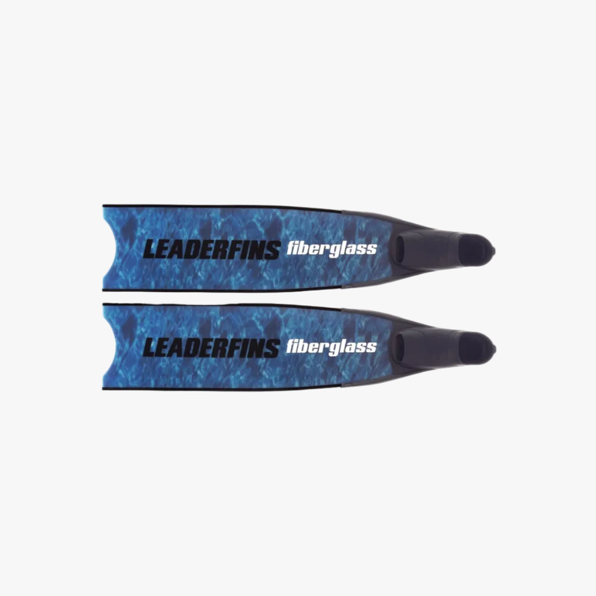 Leaderfins Blue Camo Fiberglass Bifins
