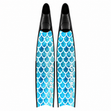 Spierre Blue Scale Design Carbon Art Fins