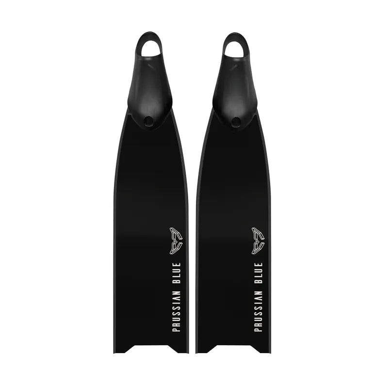 Prussian Blue Ink Black Fiberglass Fins