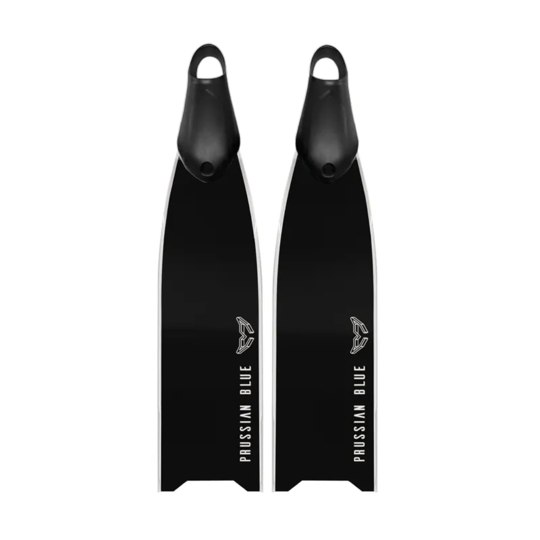Prussian Blue Ink Black Fiberglass Fins