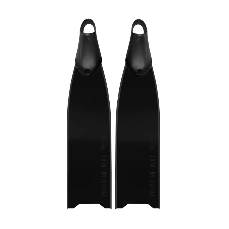 Prussian Blue Ink Black Fiberglass Fins