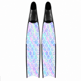 Spierre Iridescent Scale Design Carbon Art Fins