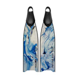 Prussian Blue Melting Ice Fiberglass Fins