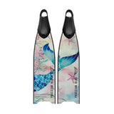 Prussian Blue Ocean Tale Fiberglass Fins