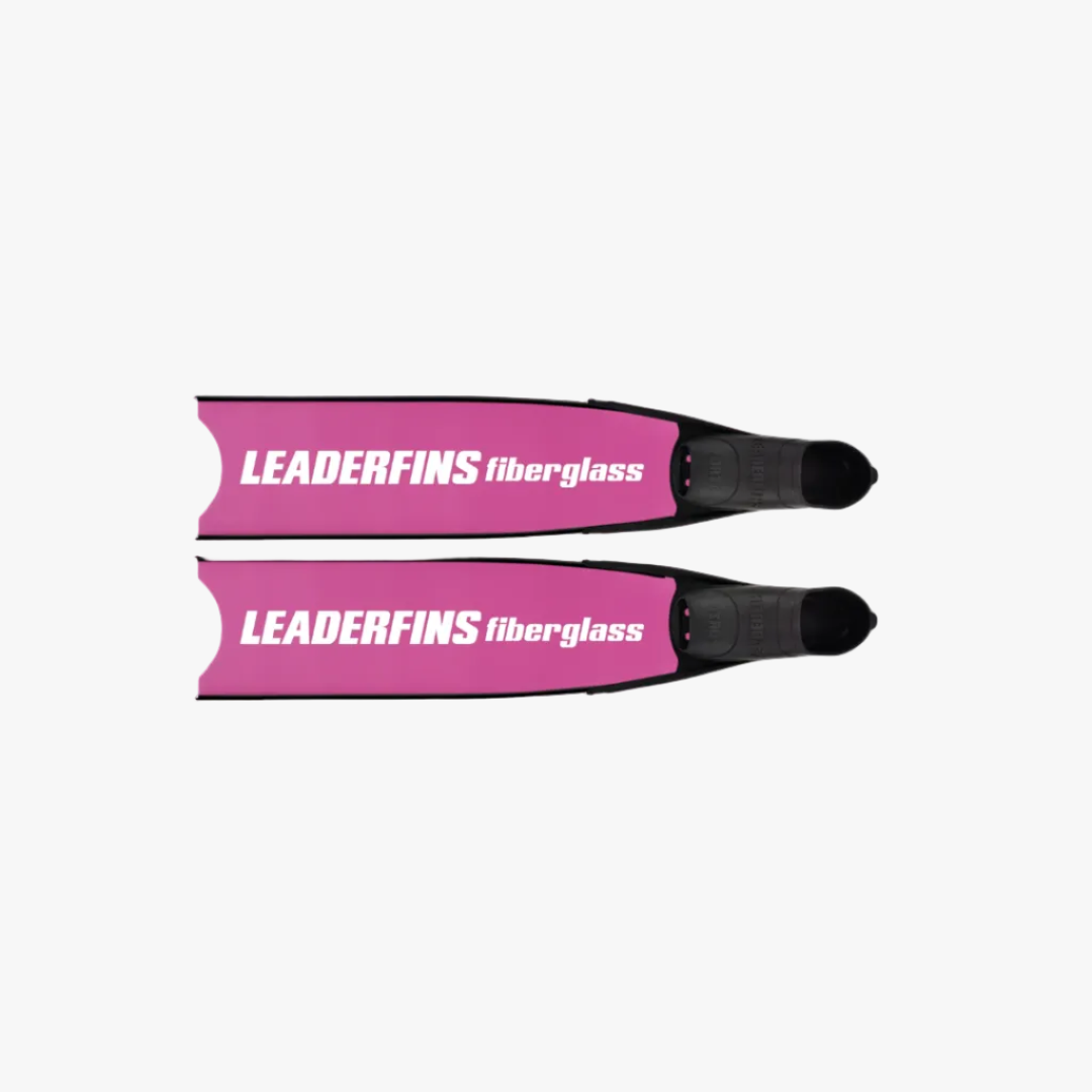 Leaderfins Pink Ice Fiberglass Bifins