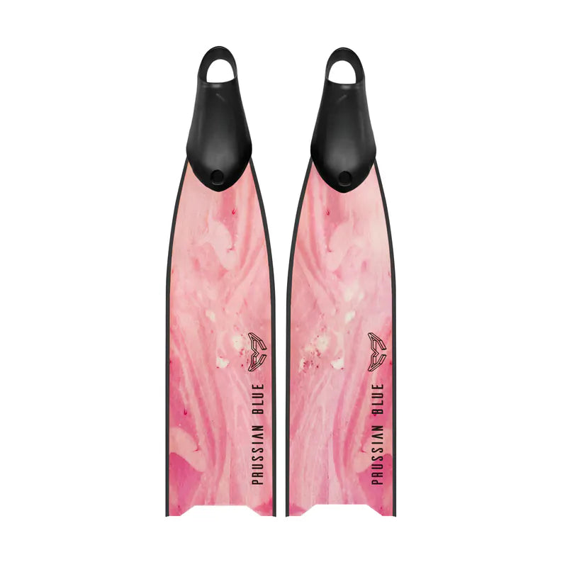 Prussian Blue Pink Lake Fiberglass Fins