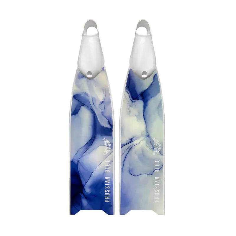 Prussian Blue Purple Splash Fiberglass Fins