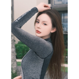 Black Bling Series Longsleeve Bikini Wetsuit