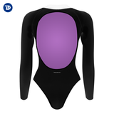 5 Women's Killer Whale Series Backless Wetsuit - Black White-2