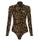 Leopard Bikini Backless Wetsuit