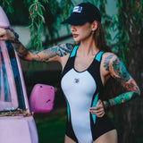 Little Killer Whale Turquoise Bikini Wetsuit