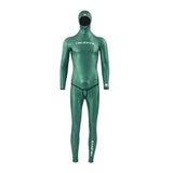 6 TruDive Men's Glide Skin Classic Freediving Wetsuit - Green 