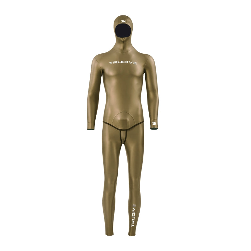 8 TruDive Men's Glide Skin Classic Freediving Wetsuit - Gold