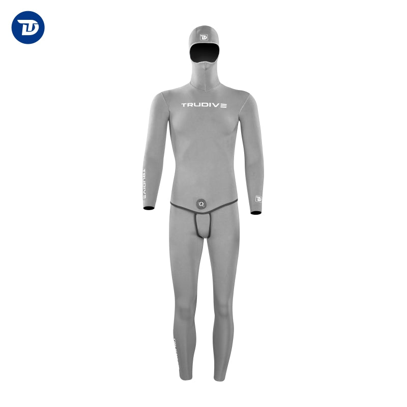 5 Men's Super Elastic Reversible Wetsuit - Black Light Gray