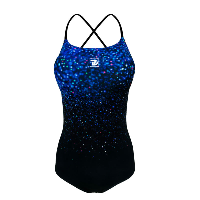 4 Women's Starry Sky Bikini - Black Blue