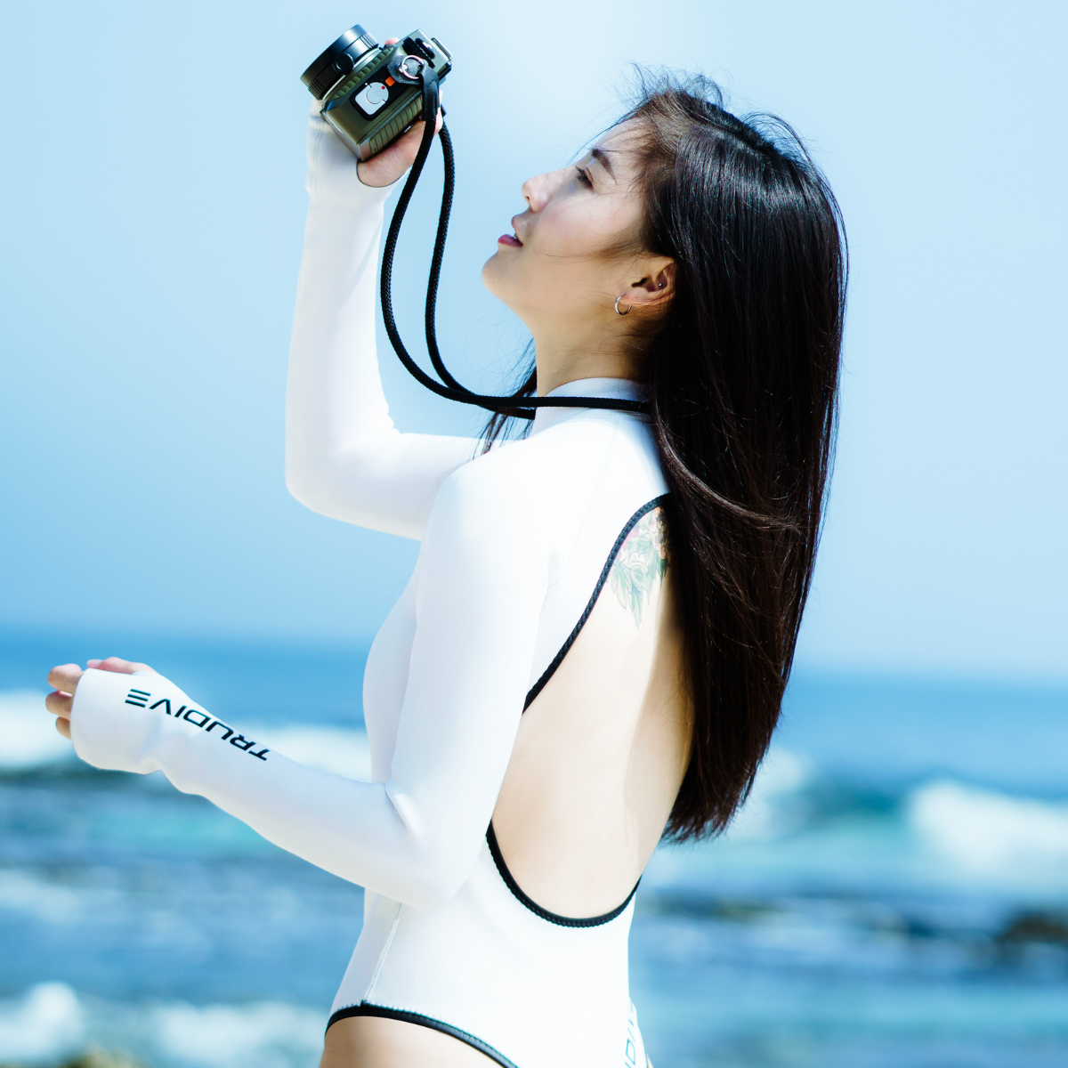 Stretchy Open Back Bikini Wetsuit