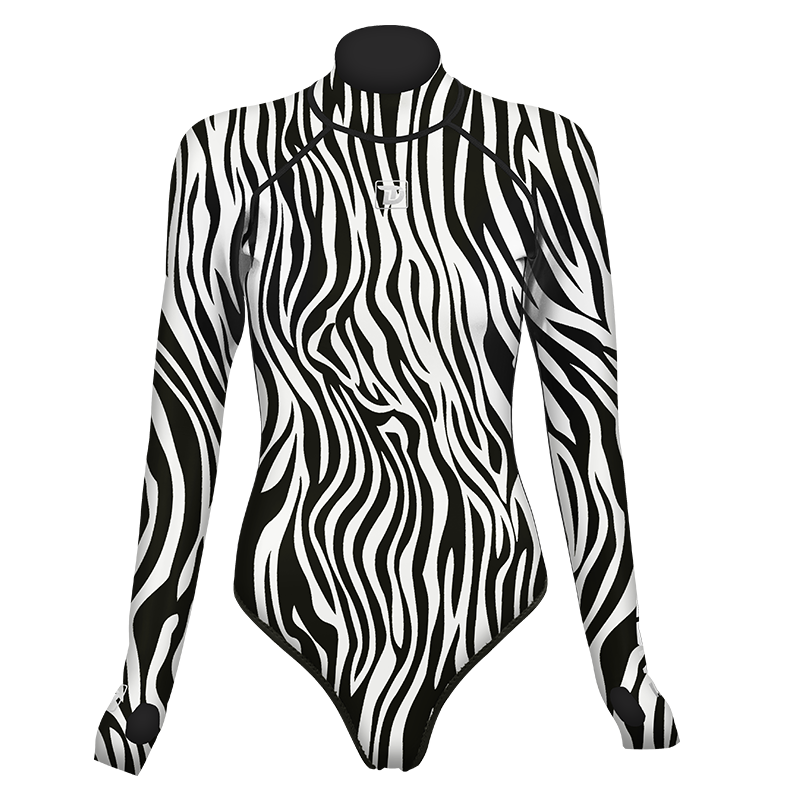 Women's Zebra Bikini Backless Wetsuits