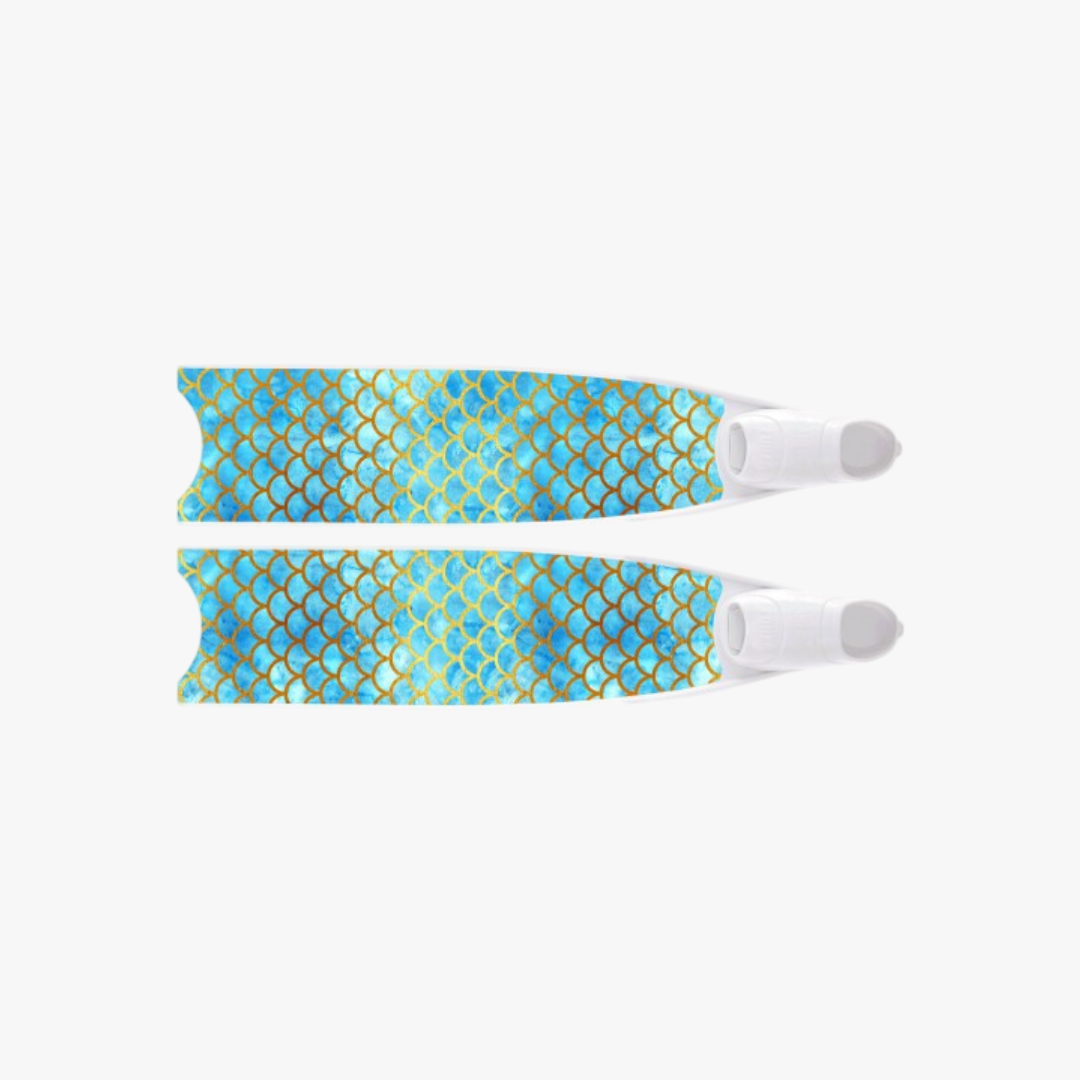 Leaderfins Mermaid Blue ICT Fiberglass Bifins